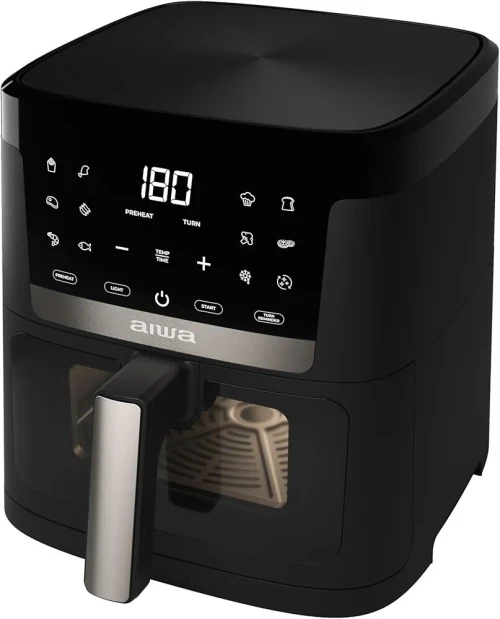 Friteuse à air chaud Aiwa Chukuma AFR-7000, 7 L, 1 800 W, commandes numériques, 12 programme