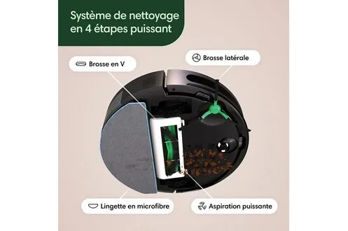 Aspirateur robot Irobot Roomba Combo 2 Essential Noir