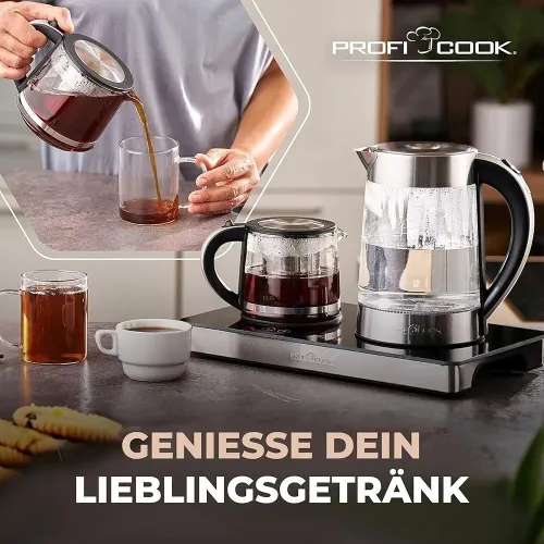 Proficook station a thé et café/bouilloire 1.7l 