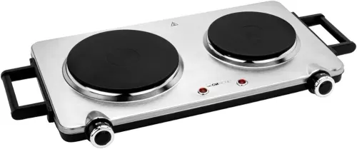 Double plaque de cuisson clatronic 2500w inox
