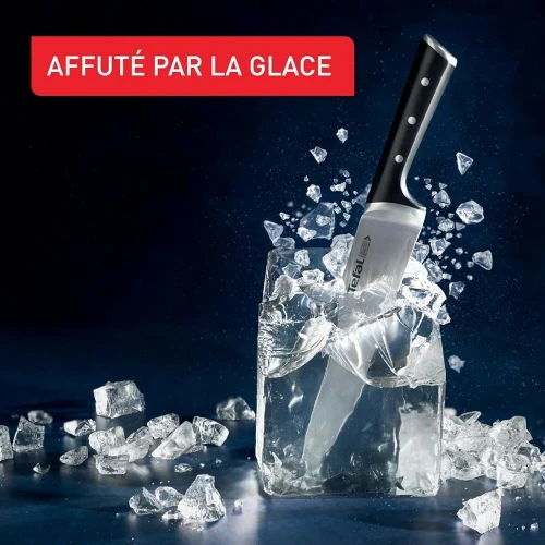 Tefal Ice Force Ensemble 11 Pièces Bloc Couteaux De Cuisine + 10 Couteaux, Lames K232S414