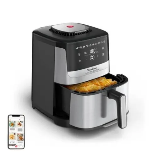 Friteuse Air fryer Moulinex Easy Fry Silence, 5L, Air fryer, Inox EZ552DF0