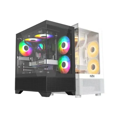 NOX Fusion Raven Micro-ATX 5 Fans ARGB White