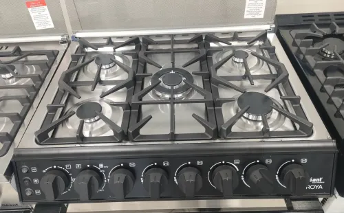 Cuisinière géant RoYA 5 feux ventilé Noir 90cm