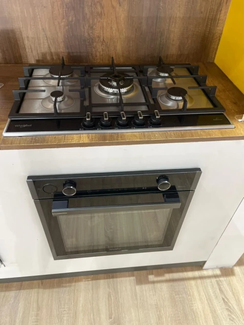 Plaque de cuisson whirpool 4 feux / 5 feux inox noir