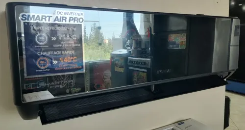 Climatiseur hyundai 12000btu blanc noir inverter Tropical wifi 