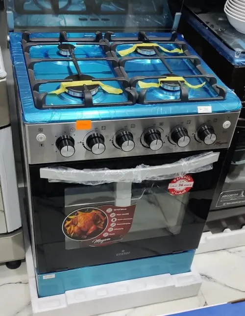 Cuisinière Cristor magicia 4 feux inox fonte 