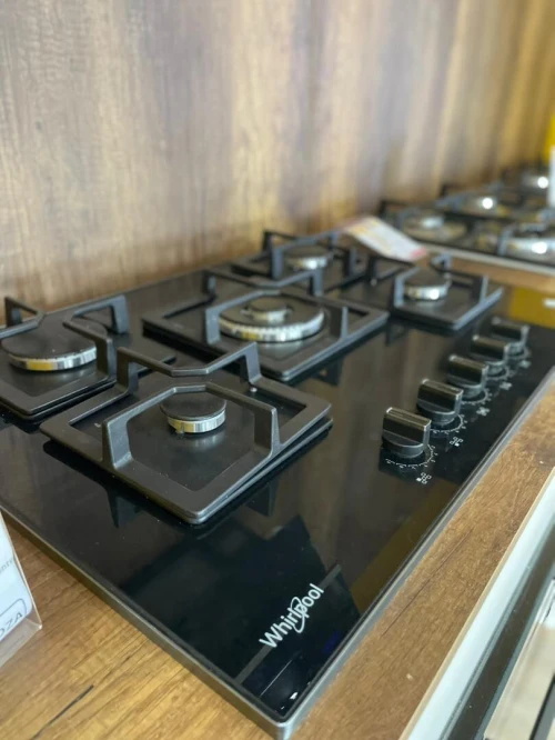 Plaque de cuisson whirpool 4 feux / 5 feux inox noir