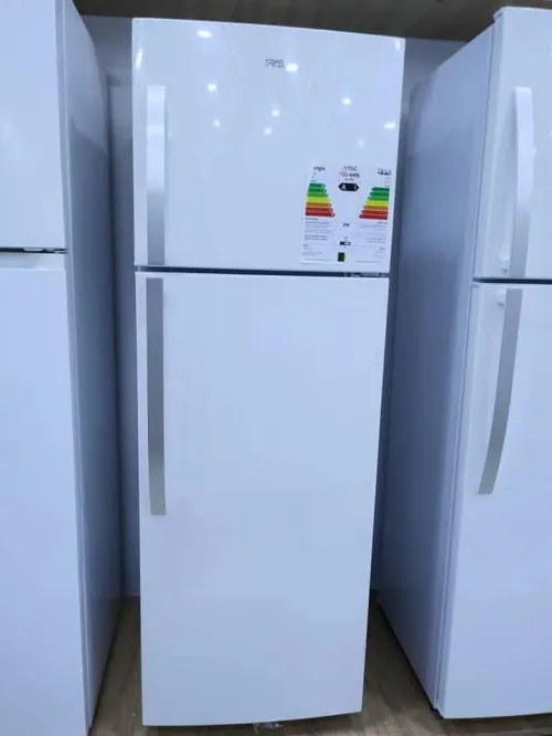 Promo Réfrigérateur iris 400L gris / blanc defrost 