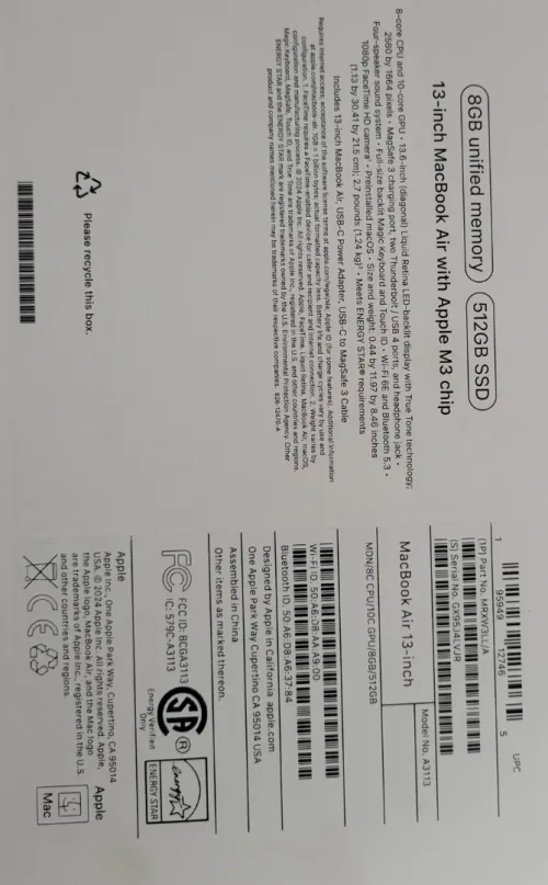 Macbook Air M3