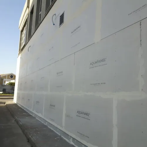 Décoration façade tendance en aquapanel 
