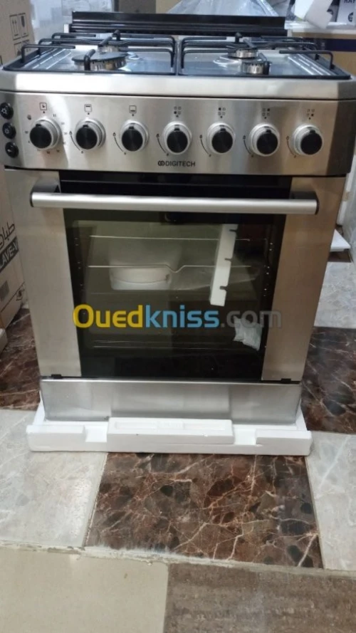 Promotion cuisinière digitech inox turbo ventilée 