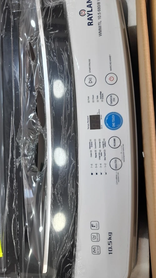 Promotion machine à laver raylan 10kg top blanche 