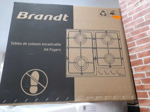 Plaque de cuisson brandt inox 4 feux