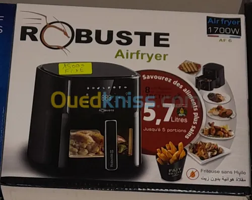 Promotion friteuse ROBUSTE airfryer son huile 5.7 litres 