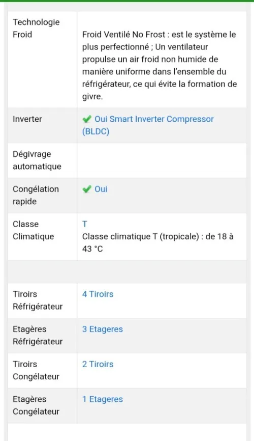 Promotion réfrigérateur LG 461L inox no frost 