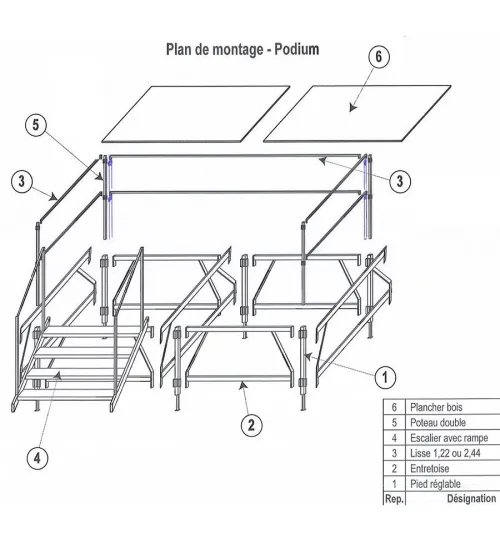Fabrication des estrad scene et podiu صناعة منصات الحفلات m modulable