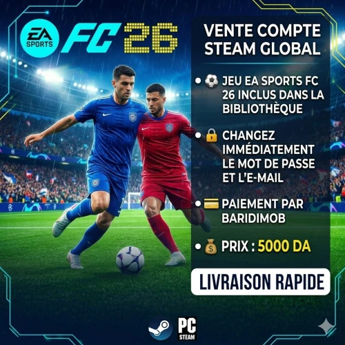 FC 26 SUR PC - COMPTE STEAM GLOBAL