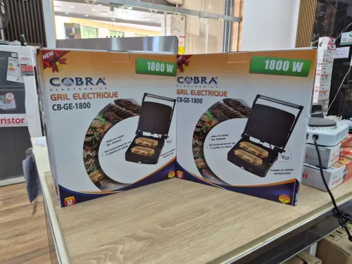 COBRA Panineuse Grill électrique 1800W 2en1