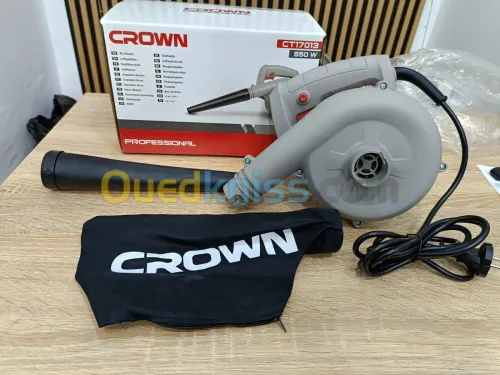 CROWN Souffleur d'air et Aspirateur 550W