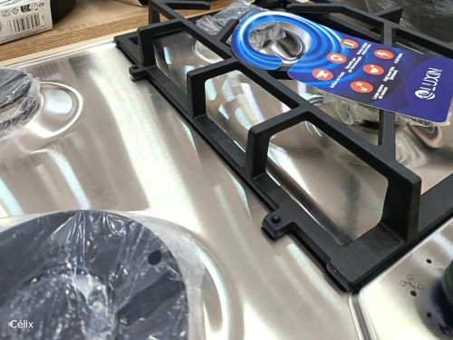 LUXIN Table de cuisson Easy Clean 4 feux Inox