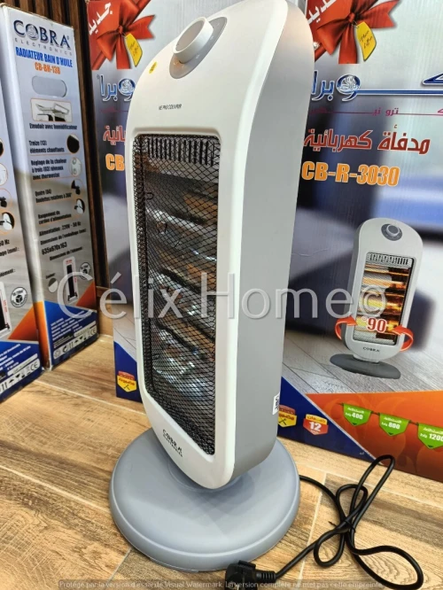 COBRA Chauffage a quartz Résistance électrique oscillante 400/800/1200w