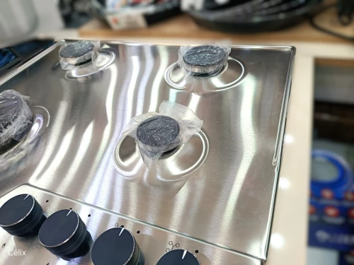 LUXIN Table de cuisson Easy Clean 4 feux Inox