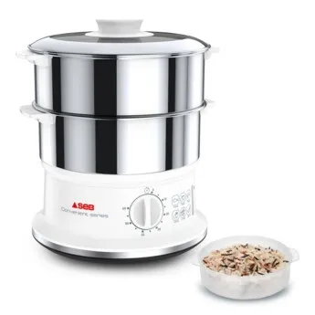 SEB Cuisseur a vapeur 2 Bols inox Série Convenient 6L VC145100