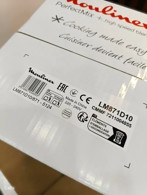 MOULINEX PerfectMix + Blender 1200w 5 vitesses 2L bol en verre