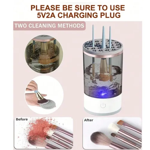 NETTOYEUR DE PINCEAUX DE MAQUILLAGE MAKEUP BRUSH CLEANER آلة تنظيف فرش التجميل