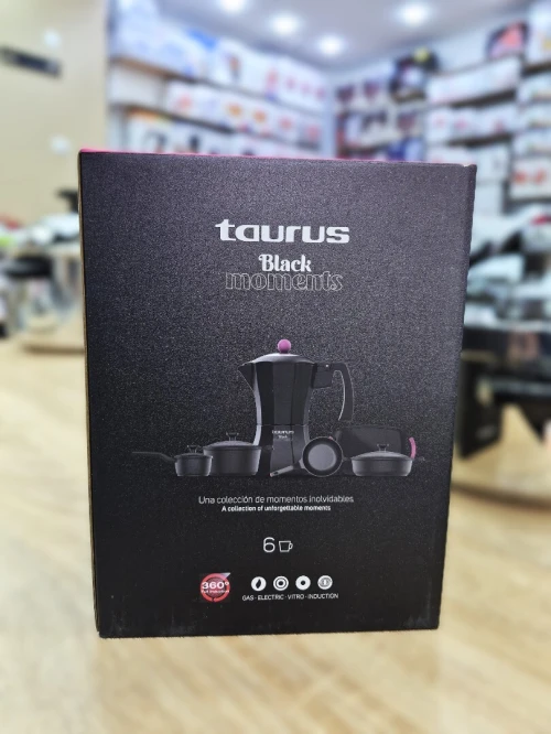 Taurus Black Moments Cafetière a espresso Moka 6 Tasses