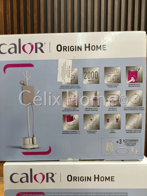 CALOR Défroisseur Vapeur Vertical Origin Home + 3 accessoires 2000w IT3280C0