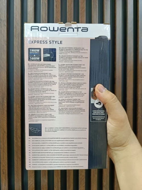 ROWENTA séchoir sèche cheuveux EXPRESS STYLE 1600w Compact