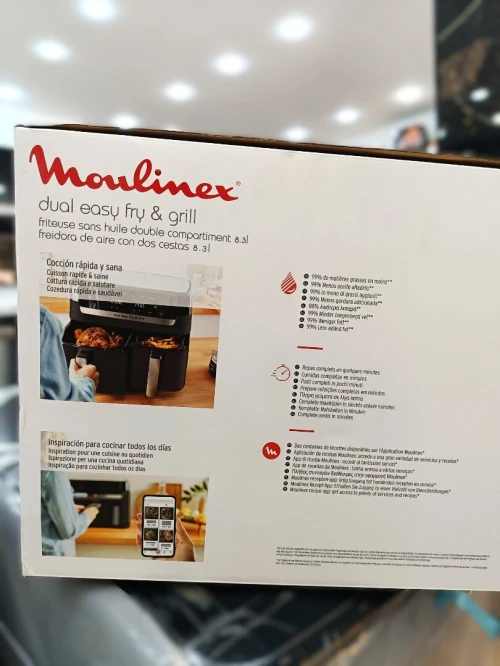 MOULINEX air fyer friteuse Dual easy fry & grill 5.2 +3.1 L double tiroire