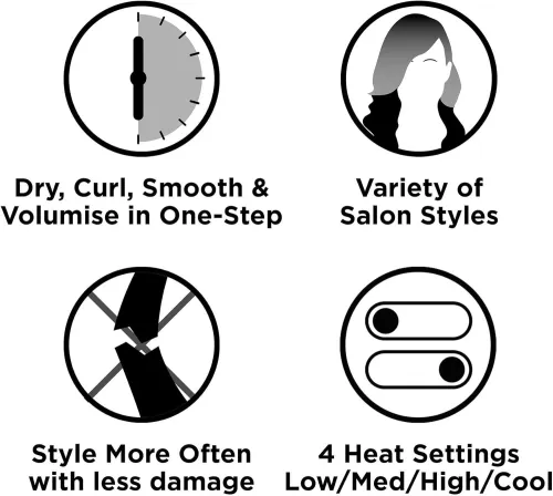 REVLON One Step Blow Dry multi Styler sèche cheveux 3en1 Boucleur/ Séchoir/ Brosse