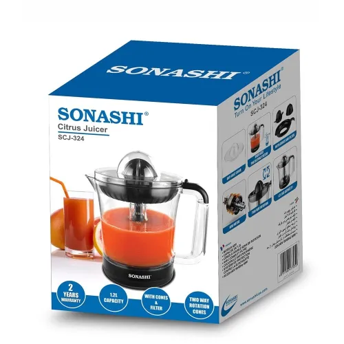SONASHI Presse Agrumes électrique 1.2L 40w SCJ-324