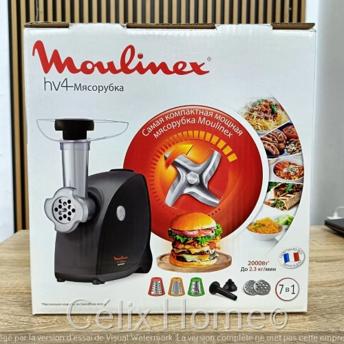 MOULINEX HV4 Hachoir à viande Successor 7en1 2.3kg 2000w ME472832