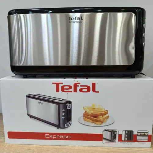TEFAL Grille Pain Express 1000W noir et chromé