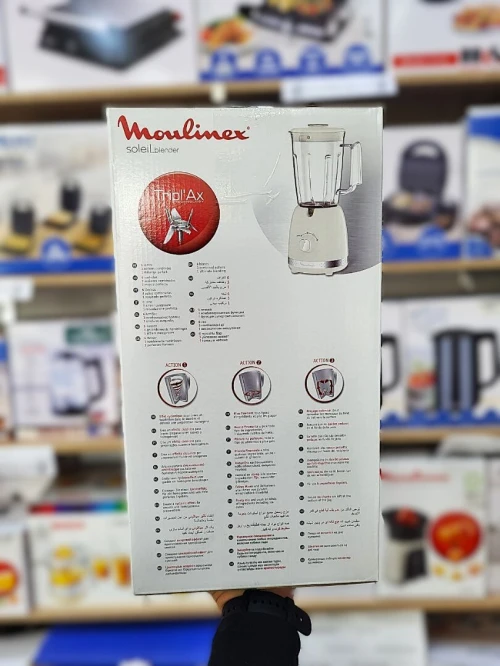 MOULINEX Soleil Blender Mixeur 1.75L 500w Ivoire 6 lames
