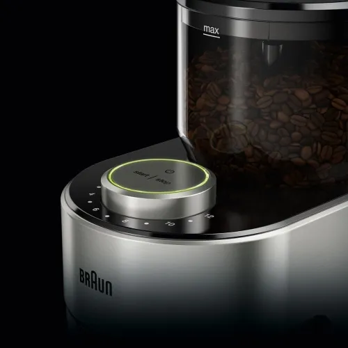 BRAUN Fresh Set Moulin a café automatique 15 réglages