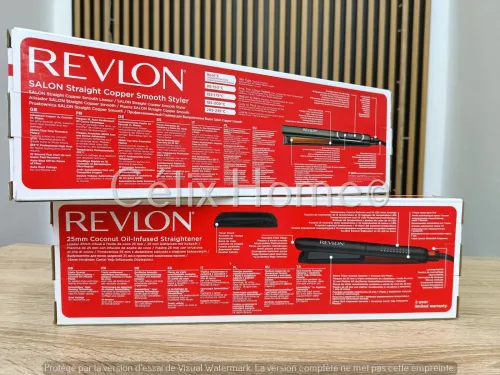REVLON original Lisseur a cheveux Just Say No to frizz plaques en cuivre
