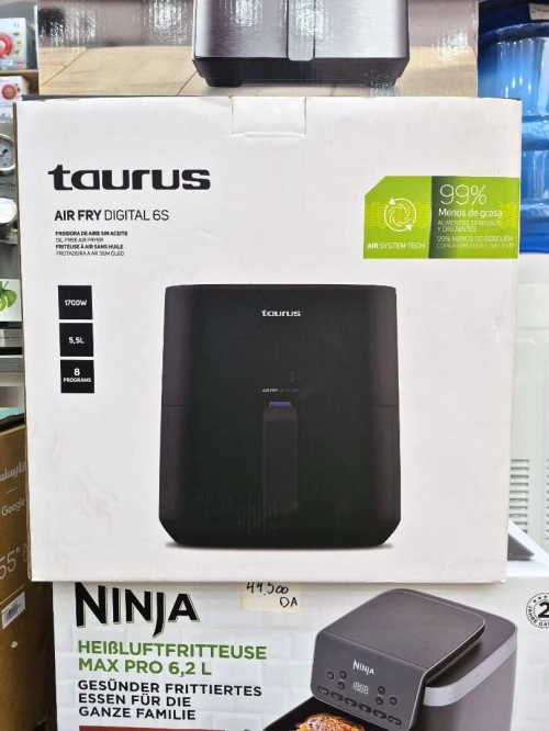 TAURUS Air Fryer DIGITAL 6S Friteuse à air 5.5L 8 Programmes 1.2Kg 1700w