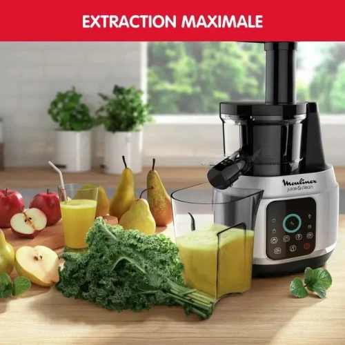 MOULINEX Juice & Clean extracteur de jus et centrifugeuse digital 150w