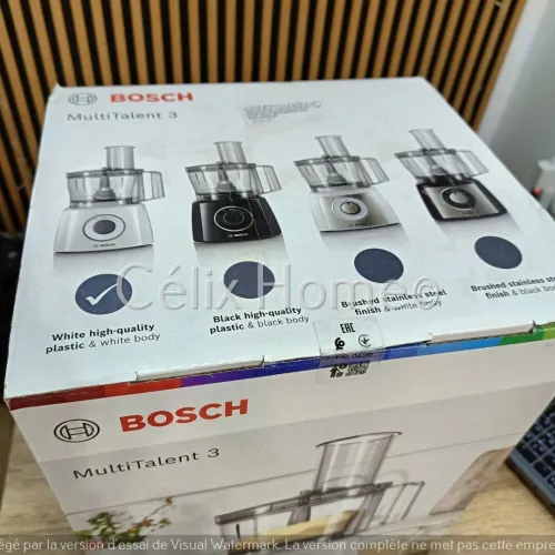 BOSCH MultiTalent 3 Robot multifonctions 800w 4 accessoires MCM3100W
