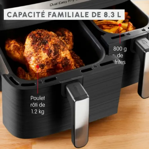 MOULINEX air fyer friteuse Dual easy fry & grill 5.2 +3.1 L double tiroire