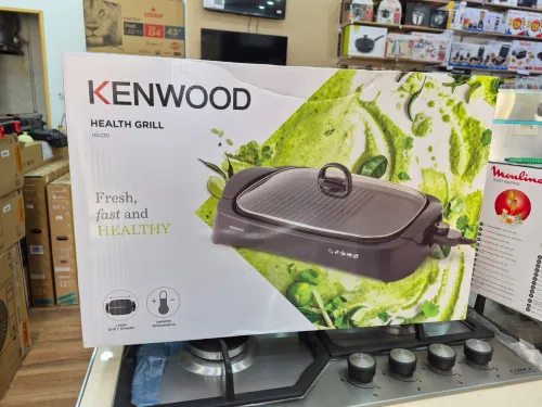 KENWWOD Health Grill Grille barbecue électrique avec couvercle en verre 1700w 58cm