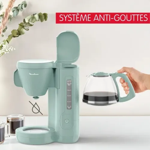 MOULINEX Cafetière Filtre Morning 15 tasses (Filtre inclus) FG2M1310