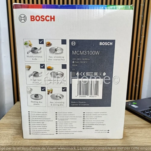 BOSCH MultiTalent 3 Robot multifonctions 800w 4 accessoires MCM3100W