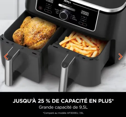NINJA Foodi Max Air fryer Dual Zone 9.5L 6 programmes ( Original )