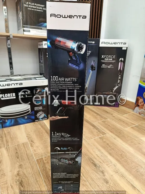 ROWENTA W-Force Flex Aspirateur Sans fil Kit Animal 9.60 100w +7 Accessoires RH2079